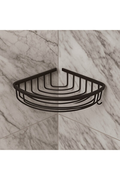 banyosepeti Suport pentru burete de colț BlackLine, negru mat – Suport pentru...