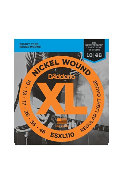Daddario مجموعة أوتار جيتار كهربائي من سلسلة نيكل D'Addario ESXL110 XL (خفيف ...