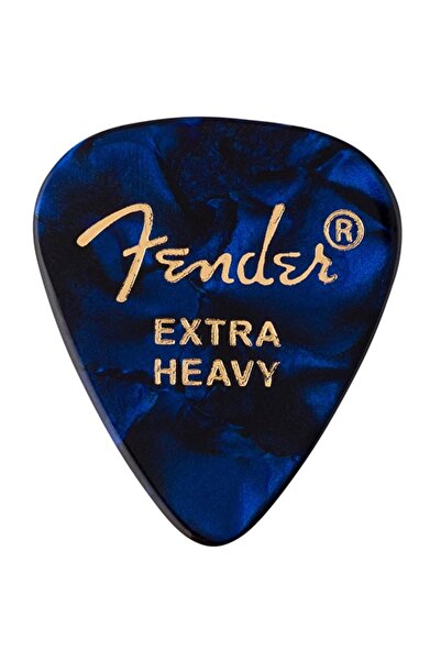 FENDER 1980351602 Premium Celluloid Blue Moto Extra Heavy Gitar Penası (12'li...