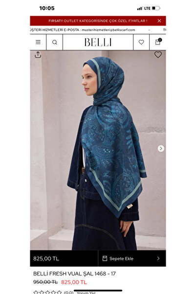 Eşarpevi Belli scarf fresh vual şal