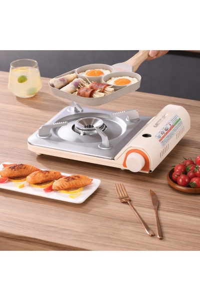 Green Lion Yüksek Güçlü Portatif Kamp Ocağı ve Ultra İnce Tasarımlı Piknik Se...