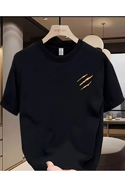 LELVANİ T-Shirt with Claw Pattern Print Unisex