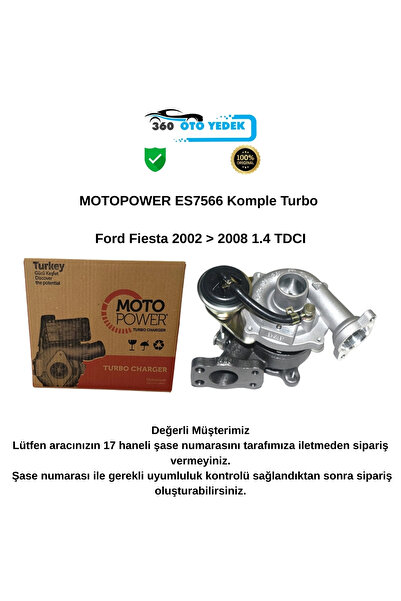 Motopower ES7566 Turbo Ford Fiesta 2002 > 2008 1.4 TDCI 2S6Q6K682AD
