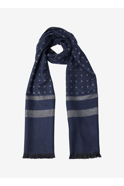 ALTINYILDIZ CLASSICS Lacivert - Gri Erkek Atkı ACE282610015_LAG