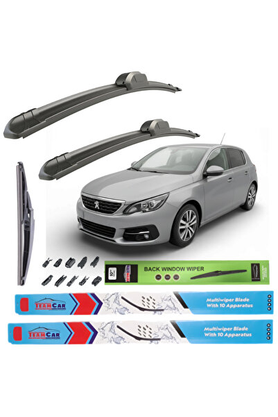 TEAMCAR Ștergătoare de parbriz Peugeot 308 II FL (2017-2021) Set complet