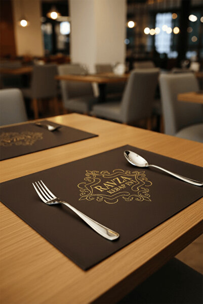 RAVZADERİ Restorant ve Cafe İçin 32 Adet Toptan Tabak Altlığı - Amerikan Serv...