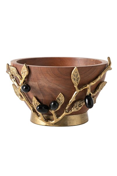 Mudo Concept OLIVE AHŞAP DEKORATİF KASE 21X13CM