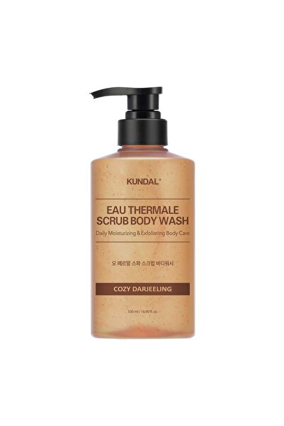Kundal Cozy Darjeeling Body Wash Scrub with Natural Exfoliation for Smooth Gl...
