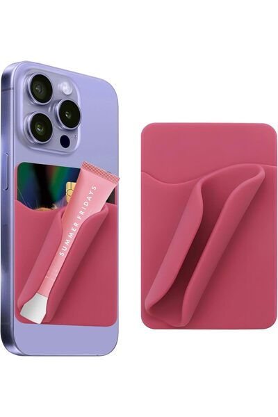 Arabest Phone Grip Lip Gloss Holder, Silicone Card & Lip Balm Clip, Reusable ...