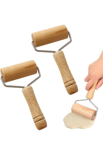 Arabest Dough Small Rolling Pin, Baking Wooden Dough Roller, Non Stick Pastry...