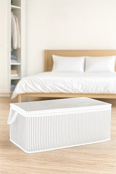 Buti 1 Piece Under-Bed Organizer Fabric Storage Bag Gray 30*50*20 cm