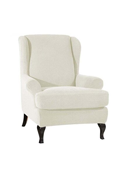 Generic Recliner And Wing Chair Cover White