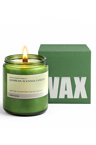 L&Wen شمعة معطرة، شموع الصويا العلاجية، مدة احتراق 50 ساعة، مثالية لتزيين الم...