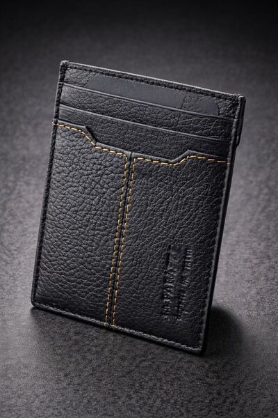La Parazzo Slim Genuine Leather Card Holder Wallet for Men – Luxury Minimalis...
