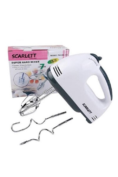 EMATTEIRO Mixer de Mână cu Teluri și Cârlige Inox, 7 Trepte Viteză, Design Ve...