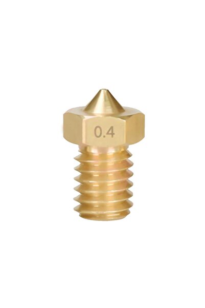Koodmax - 10 Adet Nozzle - 3d Yazıcı Extruder M6 1.75mm / 0.4mm V5 - V6 Pirin...