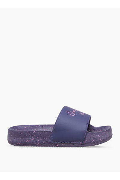 Celeste Women Slogan Print Slides