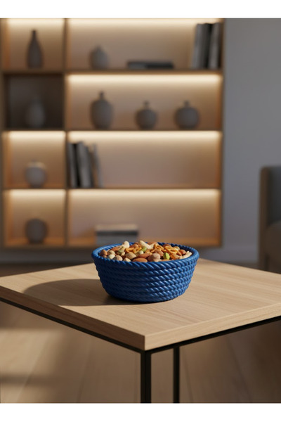 ZERO LAND Drnds Round (94046) Snack Bowl Dark Blue