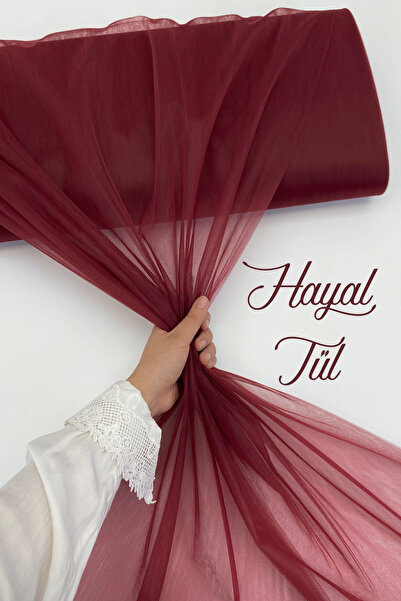 ZEYMERADE Bordo Hayal Tül, Nişan Çeyiz Bohça Kapı Doğum Günü Parti Süsleme, G...