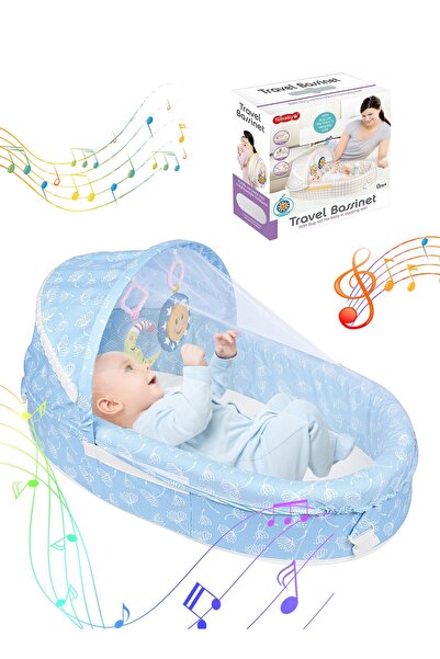 Ma Baby سرير سفر للأطفال مزود بناموسية ومظلة، وخيمة أطفال قابلة للطي مع لعبة ...