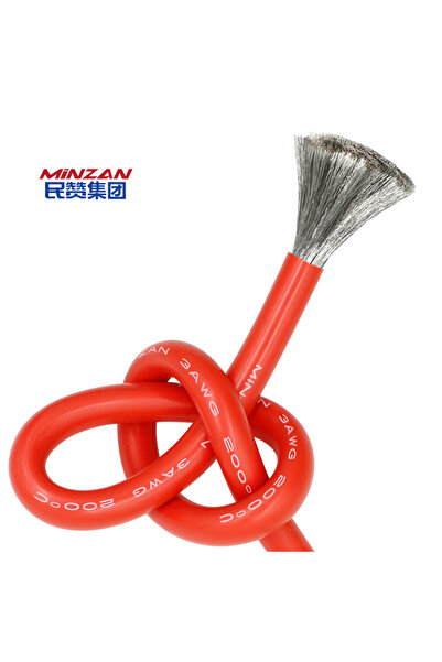 MİNZAN 16 AWG SİLİKON KABLO KIRMIZI veya SİYAH 1METRE