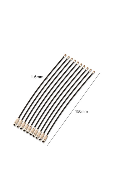 Choice 10 قطع من حلقات المفاتيح السوداء المصنوعة من سلك الفولاذ المقاوم للصدأ...