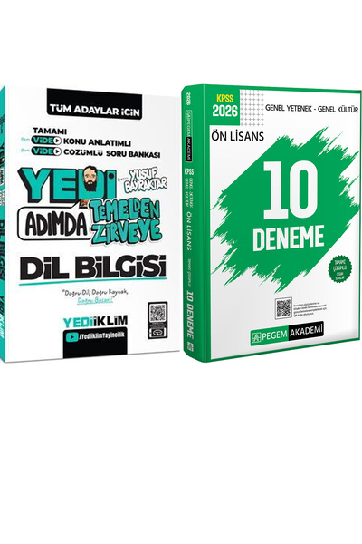 Yediiklim Yayınları Yedi Adımda Dil Bilgisi Video Konu Video Çözümlü Soru - 2...