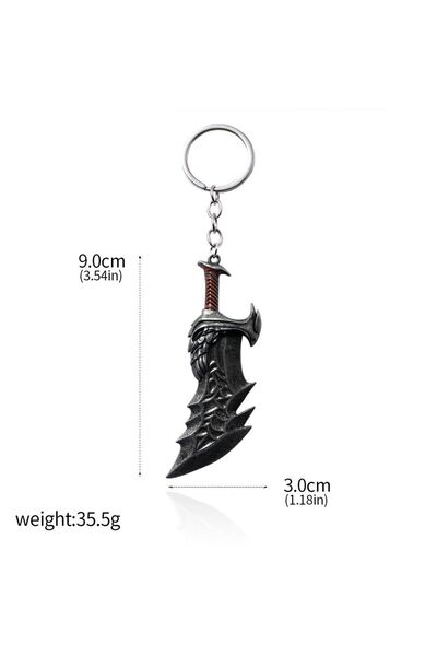 Miniso K00153-02 Game God of War 5 Ragnarok Keychains Thor's Hammer Mjolnir K...