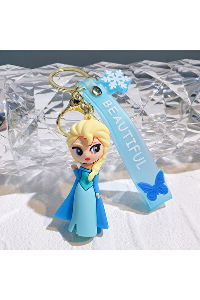 Choice سلسلة مفاتيح أميرات أفلام الرسوم المتحركة، 6 سم، KC3256، إلسا، سنو واي...