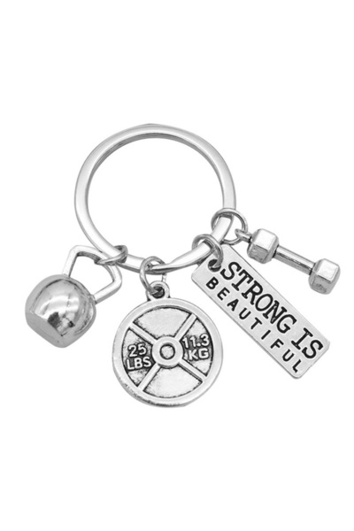 Choice C Strength Sports Barbell Dumbbell Charm Weight Fitness With Words Gym...