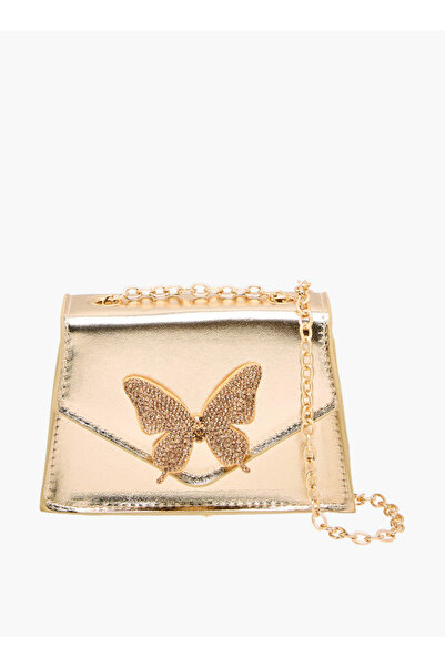 Flora Bella by Shoexpress حقيبة كروسبودي مزينة بالفراشات مع حزام سلسلة، من مج...