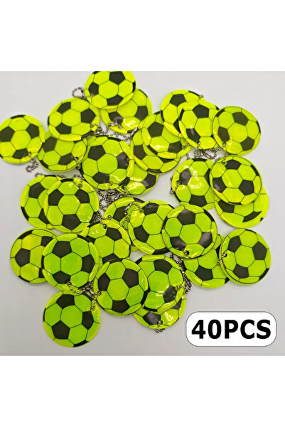 Choice 40pcs 20/40PCS - Football Reflective Keychain, Fashionable Backpack, B...