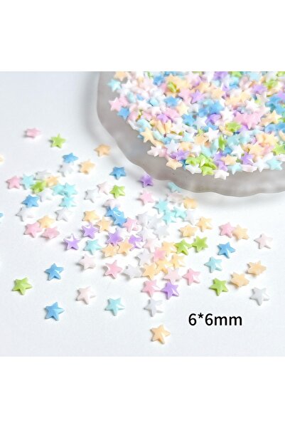 Choice 30 قطعة من زينة الأظافر على شكل نجمة صغيرة بألوان متعددة، مصنوعة من أح...