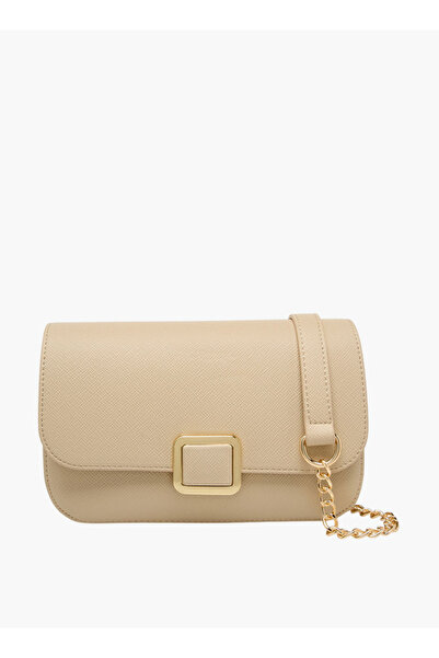 Flora Bella by Shoexpress Textured Crossbody Bag with Detachable Chain Strap ...
