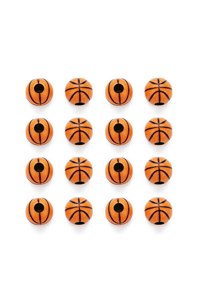 Choice1 50 قطعة من خرز كرة السلة الرياضي ذي الفتحات الكبيرة، مقاس 10×11 مم، ل...