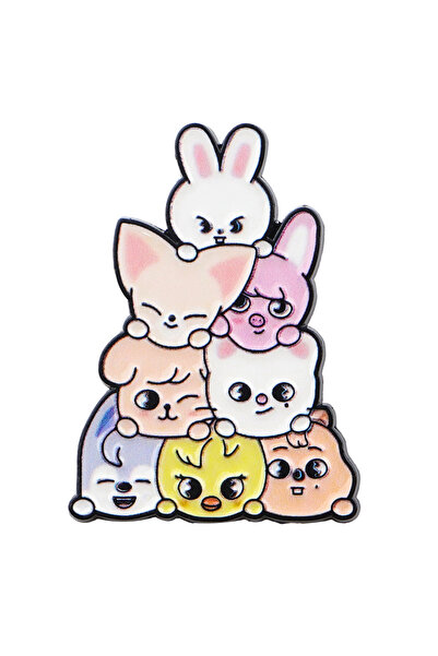 Choice 6 دبابيس مينا كورية على شكل نمر وغراب كرتوني، مناسبة للمعاطف، دبابيس ن...