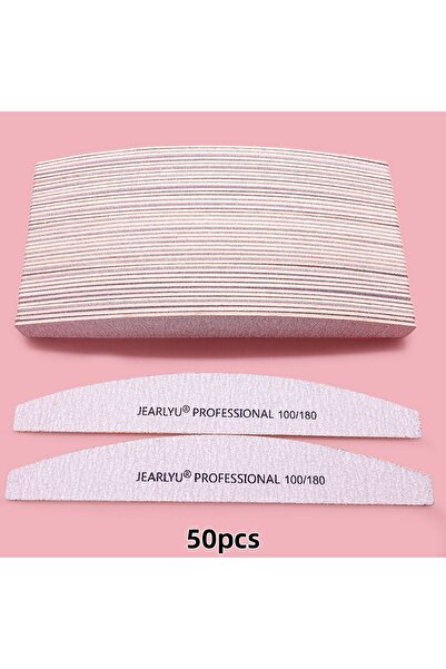 Choice 50pcs Grit100-180 50pcs Reusable 100/180/240 Grit Nail Files Double Si...