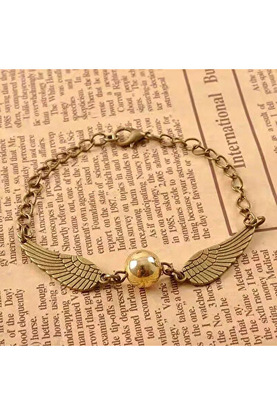 Choice سوار ذهبي على شكل جناح السنيتش - قلادة بومة هيدويج مصنوعة يدويًا، هدية...