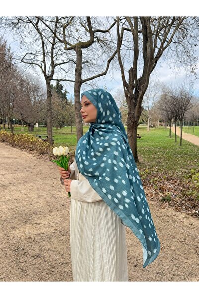 Mira İpek Ceylan Bambi Patterned Cotton Soft Shawl Ps201