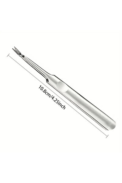 Choice Light Grey Professional Silver Stainless Steel Finger Cuticle Cleaner ...