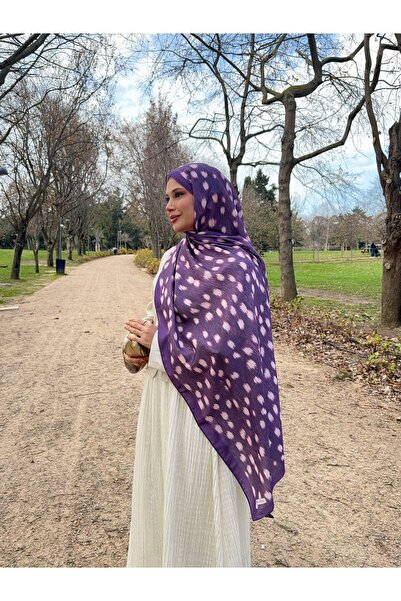 Mira İpek Ceylan Bambi Desenli Pamuk Soft Şal ps199