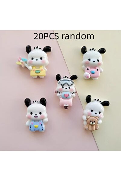 Miniso 20PCS random 20/100PCS Cartoon Trio Pacha Dog Resin Accessories Handma...