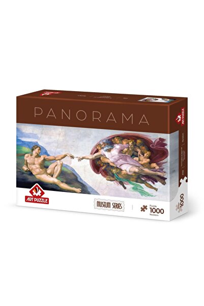 Art Puzzle Creation of Adam 1000 Piece Panorama Puzzle