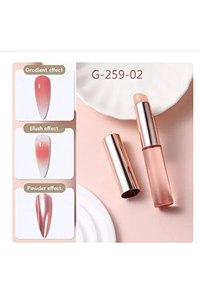 Choice G-259-02 Nail Art Silicone Brush Reusable Mirror Powder Pigment Applyi...