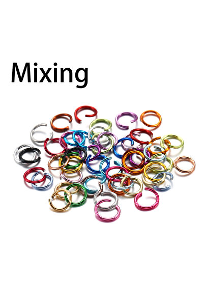 Choice مجموعة متنوعة من 300 قطعة/عبوة، 4.5 مم، حلقات وصل ألومنيوم ناعمة مفتوح...