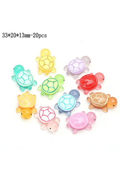 Choice 20 قطعة من مجسمات السلاحف البحرية الصغيرة المضيئة في الظلام، مصنوعة من...