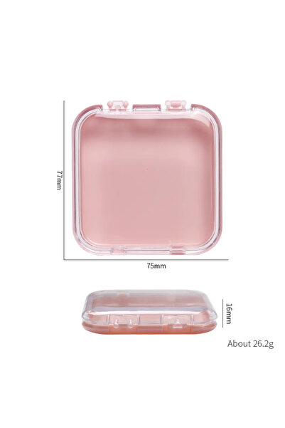 Choice وردي - 10 قطع 10 قطع صناديق أظافر فارغة للتغليف صندوق على شكل مربع بال...