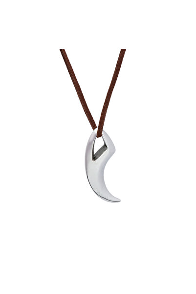 Choice 60cm Rope Fashion Unique High Polish Stainless Steel Wolf Fang Pendant...