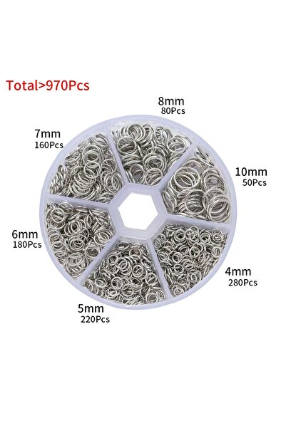 Choice 4 حلقات وصل معدنية مفتوحة، موصلات حلقات منقسمة، حلقة وصل حديدية مفتوحة...