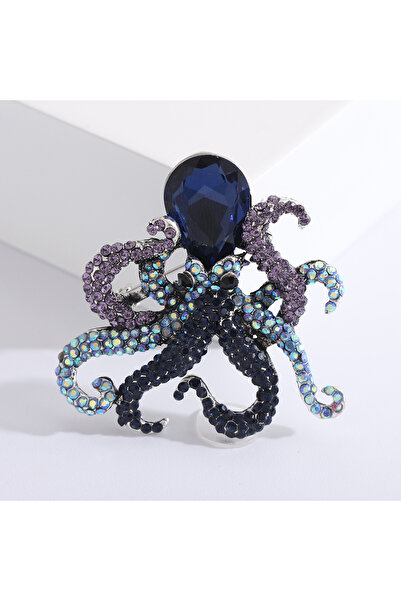 Choice H2-1-2204 بروش أخطبوط مرصع بأحجار الراين، مناسب للرجال والنساء، قطعة أ...